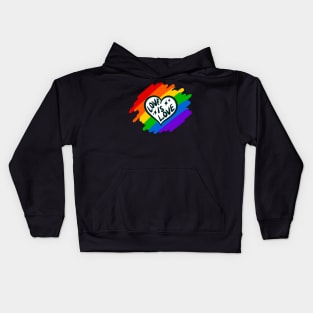 Love is Love LGBTQ Pride Heart Kids Hoodie